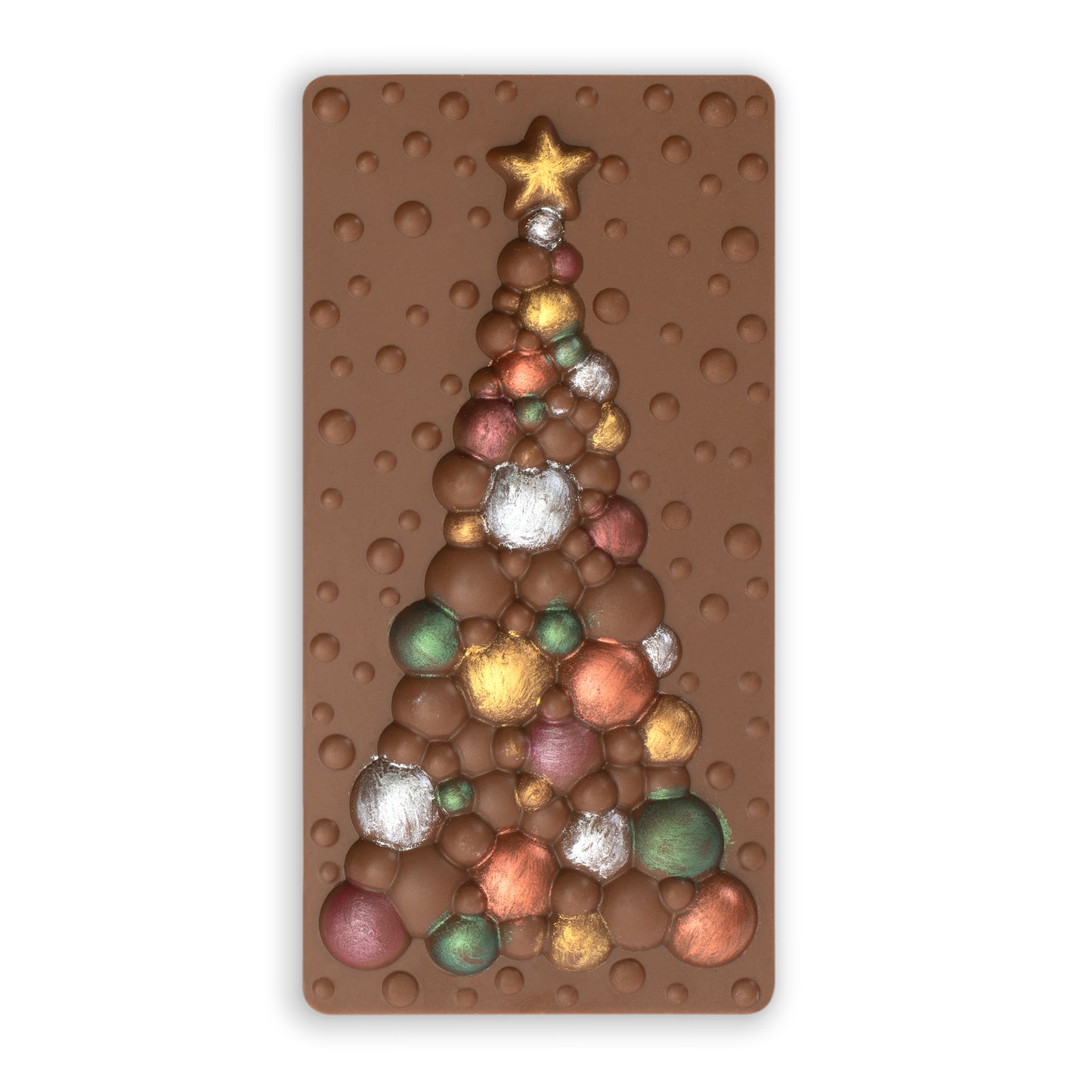 Solid Chocolate Christmas Tree Bar