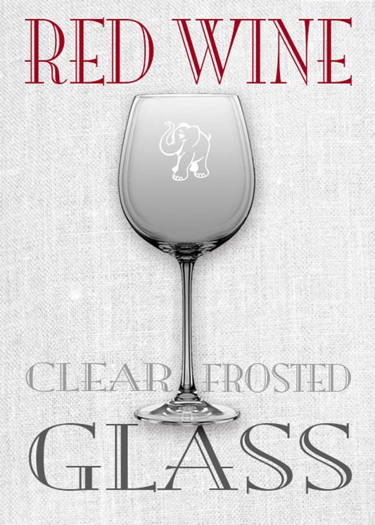 Red Elephant Red Wine Glass