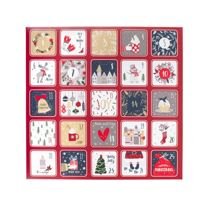 Red Advent Calendar (Milk & Dark Chocolate)