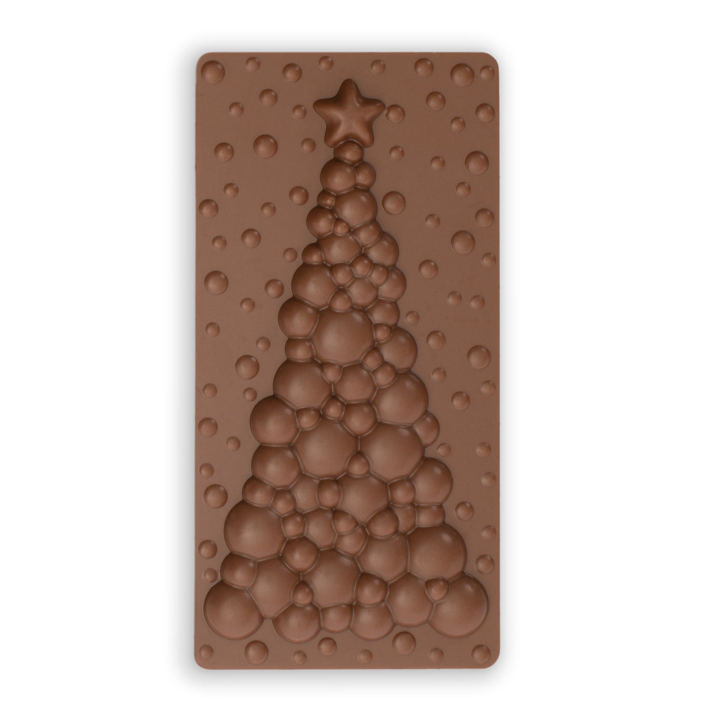 Solid Chocolate Christmas Tree Bar