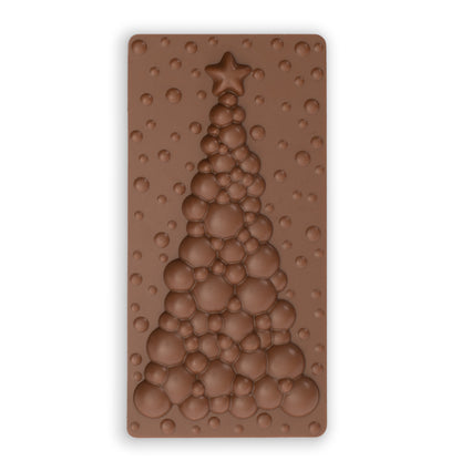 Solid Chocolate Christmas Tree Bar