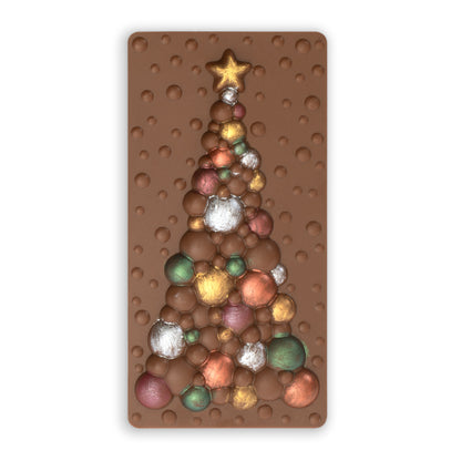 Solid Chocolate Christmas Tree Bar