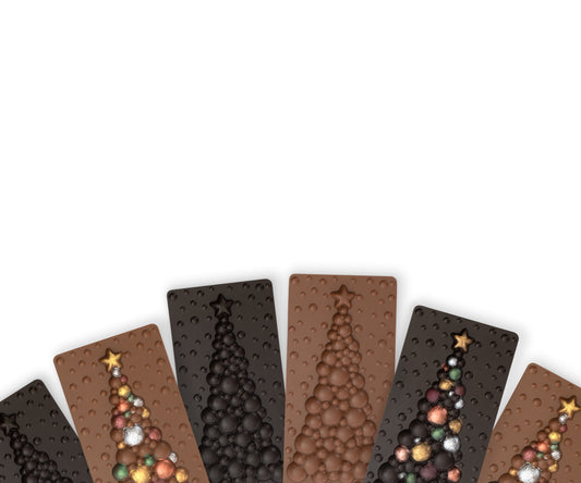 Solid Chocolate Christmas Tree Bar