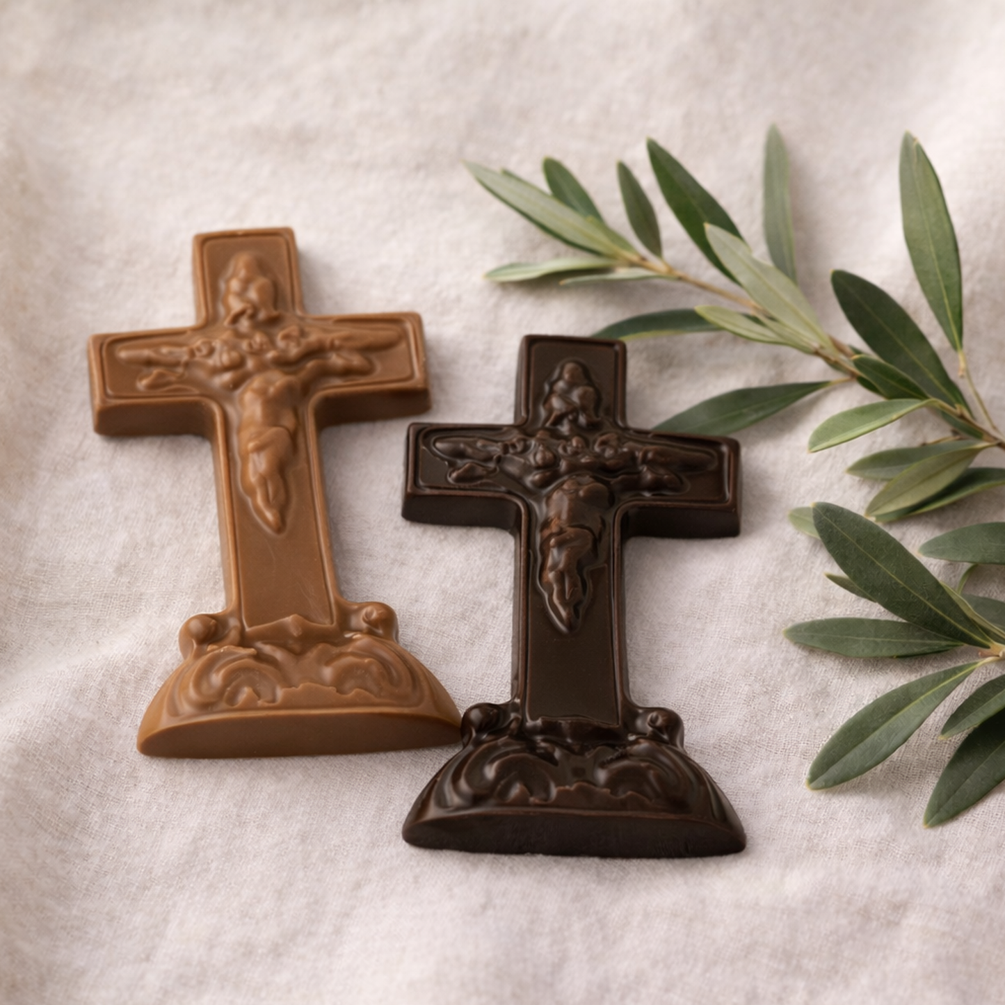 Solid Chocolate Easter Cross