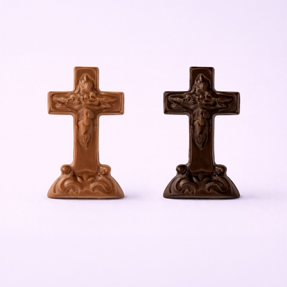 Milk and dark chocolate Easter crosses by Red Elephant Chocolates